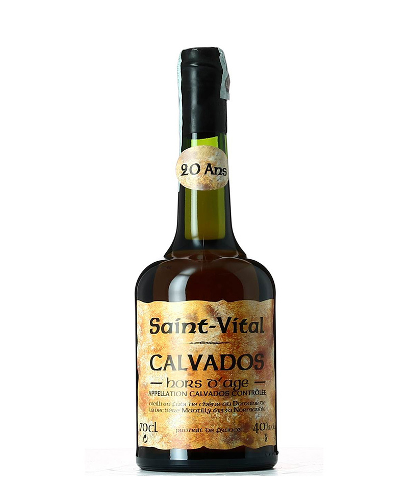 20 ans CALVADOS HORS D'AGE Saint Vital/De La Vect iere