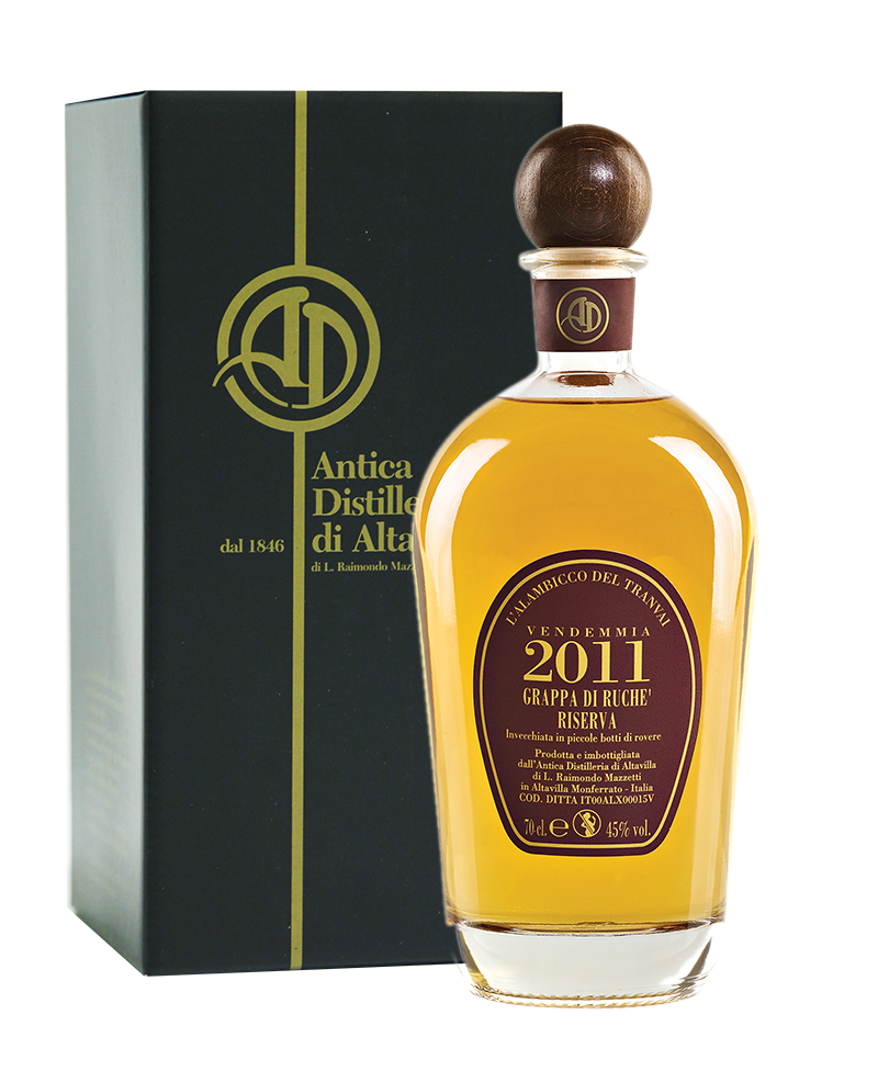 (0,700) GRAPPA DI RUCHE' RISERVA 2011 Astucciata/L'Alambicco del Tranvai