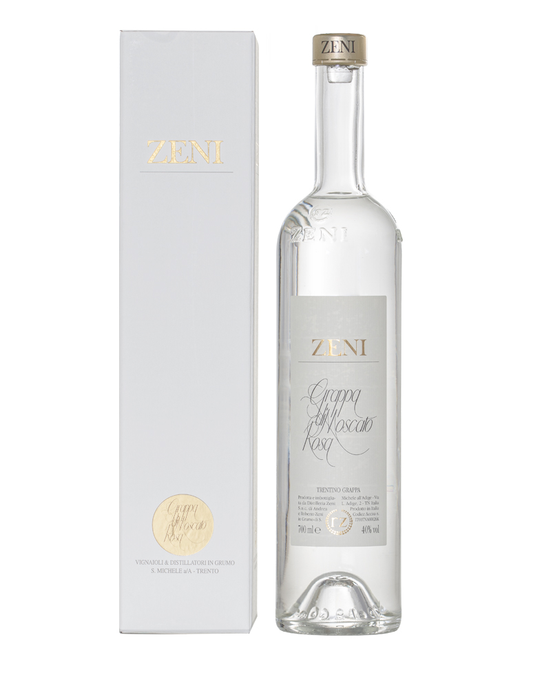 GRAPPA DI MOSCATO ROSA Astucciata/Distilleria Zeni