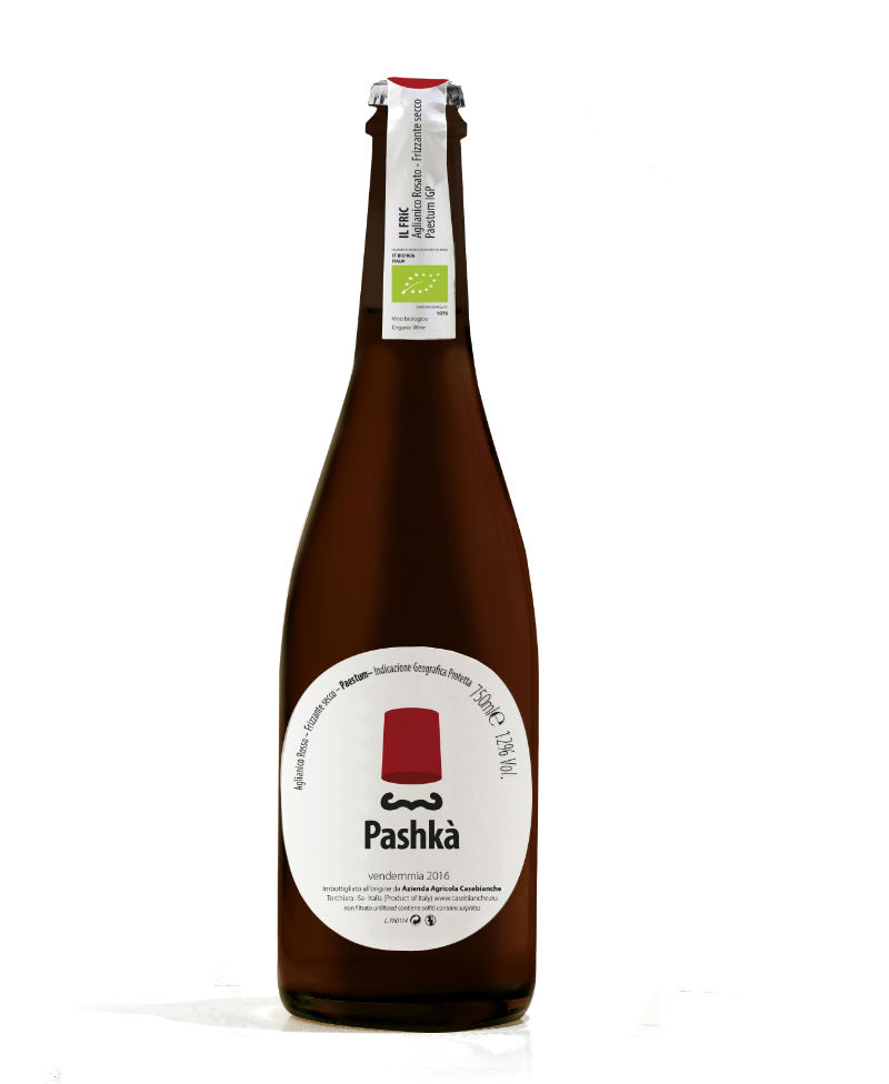 2020 ROSSO PAESTUM Pashka' Frizzante Sui Lieviti M.F. BIO*/Casebianche