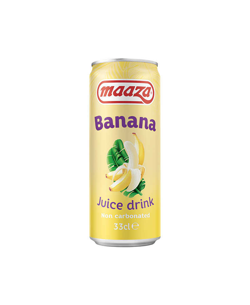 (0,330) BANANA Succo di Frutta in Lattina/Maaza  in confezione da 24