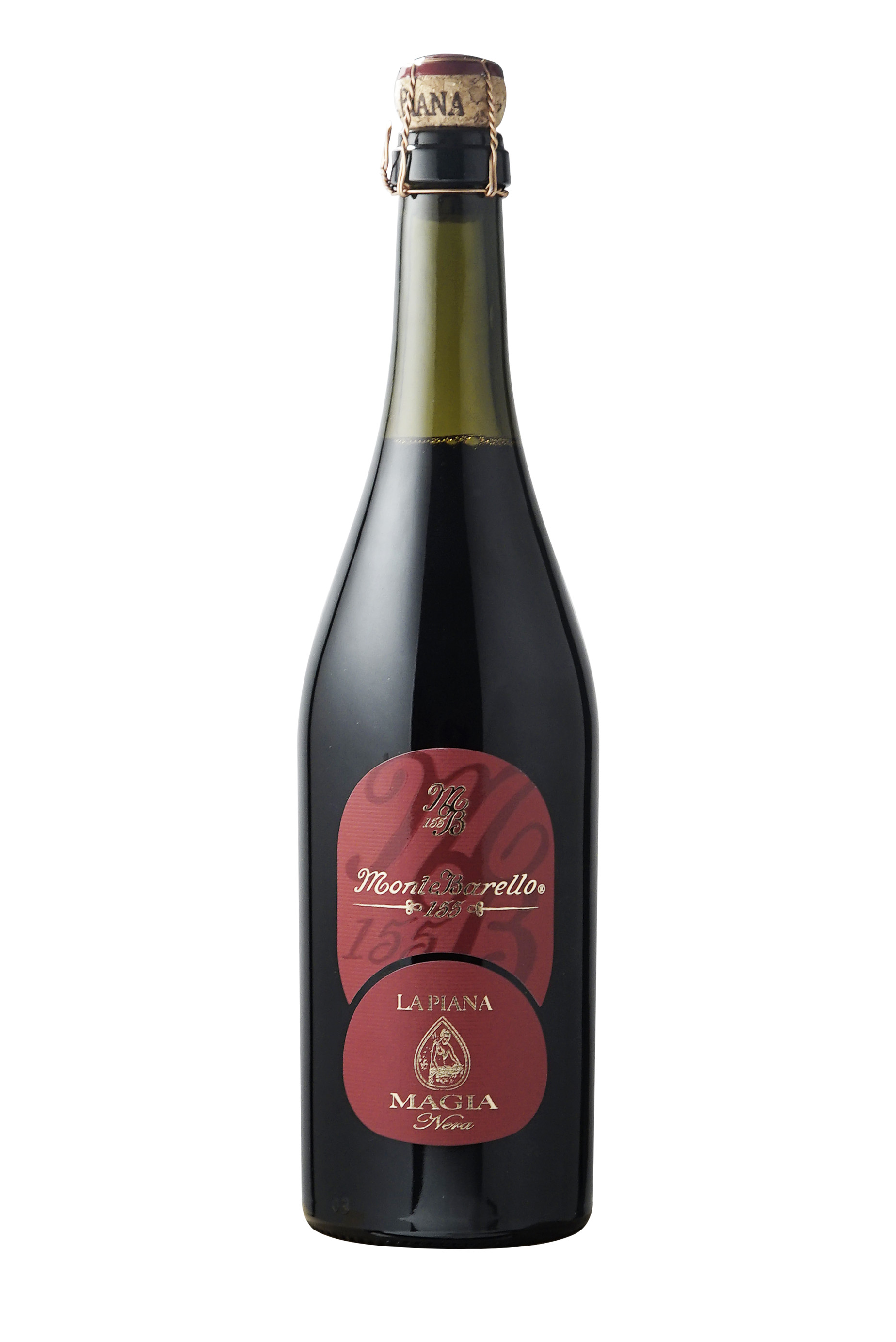 Magia Nera amabile MONTEBARELLO 155 LAMBRUSCO GRASPAROSSA DI CASTELVE BIO*/La Piana