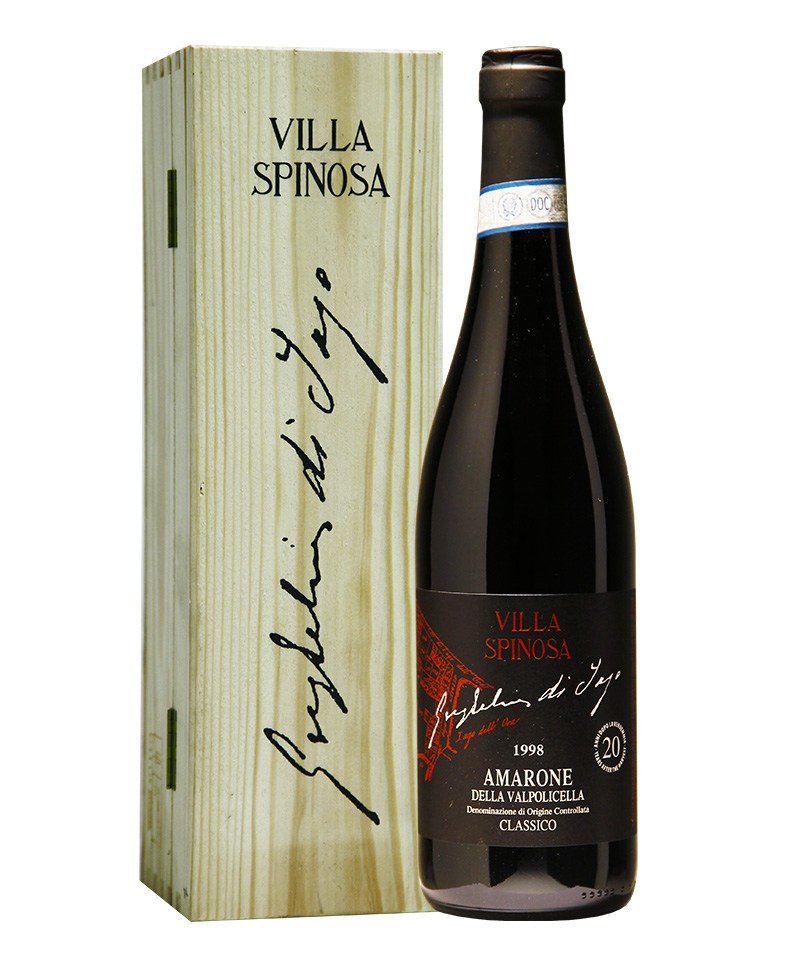 1998 - 20 anni dopo AMARONE Guglielmi Jago Cassa Legno/Villa Spinosa